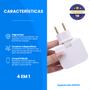 Imagem de Benjamim Adaptador T Articulado 16A Com 2 Plug USB Bivolt