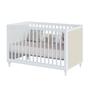 Imagem de Berço 2 em 1 com Rattan Coleção Fofura Branco Acetinado com Rattan