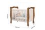 Imagem de Berço ALV Tipo Americano em MDF com Estrado em madeira com Certificado Cor Demolição / Off White 100% MDF com certificado!
