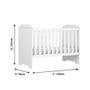 Imagem de Berço Americano E Cama Bebê 3 Em 1 Mel Branco Carolina Baby