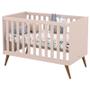 Imagem de Berço Americano e Guarda Roupa Infantil 3 Portas Retro Gold Rose Eco Wood  Matic