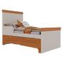 Imagem de Berço Americano Mini Cama com Gaveta e Guarda Roupa Infantil Antonella 3 Portas Off White Caramelo - Canaã