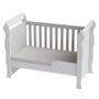 Imagem de Berço Americano Mirelle com Colchão e Guarda Roupa Ternura Baby 4 Portas Branco Flex - Incorplac