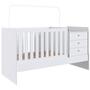 Imagem de Berço Cama com Cômoda Bb680 Branco - Completa Móveis