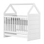 Imagem de Berço Estilo Americano Que Vira Mini Cama Montessoriana Para Quarto Infantil  Com Colchão
