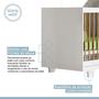 Imagem de Berço Mini Cama 100% MDF com Colchão Flocos