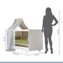Imagem de Berço Mini Cama 100% MDF com Colchão Flocos