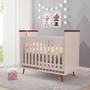 Berço Mini Cama 3 em 1 Retrô Wood Rosê 100% MDF - Mobili Imagem de Berço Mini Cama 3 em 1 Retrô Wood Rosê 100% MDF