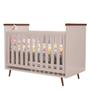 Berço Mini Cama 3 em 1 Retrô Wood Rosê 100% MDF - Mobili Imagem de Berço Mini Cama 3 em 1 Retrô Wood Rosê 100% MDF