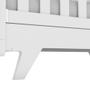 Imagem de Berço Mini Cama Capitonê material sintético Retrô Móveis Peroba Branco Brilho  