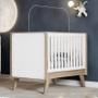 Imagem de Berço Mini Cama Confete Branco/Jequitibá com Colchão Baby Physical - Móveis Henn