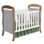 Imagem de Berço Mini Cama Danny Branco Fosco/Mezzo Fosco com Colchão D18 de 10cm Bege - Reller Móveis