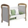 Imagem de Berço Mini Cama Danny Branco Fosco/Mezzo Fosco com Colchão D18 de 10cm Bege - Reller Móveis