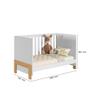 Imagem de Berço Mini Cama Fantasia Branco/Acetinado - Montanaris Decor