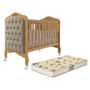 Imagem de Berço Mini Cama Harmonia com Capitonê e Colchão Supreme - Permóbili Baby