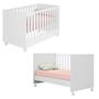 Imagem de Berço Mini Cama Infantil Encanto Feliz com Mosquiteiro e Rodízios -Branco Branco - ÉdeCasaMóveis