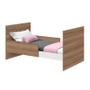 Imagem de Berço Mini Cama Katatau Branco Brilho/Mezzo com Colchão D18 de 10cm - Reller Móveis