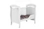 Imagem de Berço Mini Cama PIMP 3 em 1 Com Suporte Para Véu e Rodízios Cor Branco