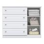 Imagem de Berço Montessoriano e Cômoda Infantil Americano Branco com Colchão Ortobom  Henn