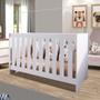 Imagem de Berço Multifuncional Americano 3 Em 1 Com Colchão 60cm x 130cm Branco Quinton Shop Jm