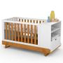 Imagem de Berço Multifuncional Bkids com Cômoda Infantil Gold Branco Freijó Eco Wood  Matic