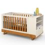 Imagem de Berço Multifuncional Bkids com Cômoda Infantil Gold Freijó Off White Eco Wood  Matic