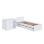 Imagem de Berço Multifuncional com Cama Auxiliar e Cômoda Completa Móveis Branco