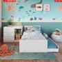Imagem de Berço Para Quarto Infantil 2 em 1 Com Cama Auxiliar 194 cm