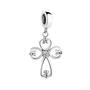 Imagem de Berloque Charm Pingente Cruz Crucifixo Prata 925