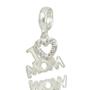 Imagem de Berloque Charms I Love Mom Te Amo Mae Prata 925 Zirconia