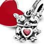 Imagem de Berloque Charms Pingente Minnie Mickey Love Disney Prata 925