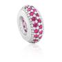 Imagem de Berloque De Prata 925 P/ Pulseira Separador Zirconia Rosa