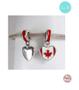 Imagem de Berloque I LOVE CANADA em Prata S925 para pulseiras modelo Pandora ou Vivara