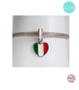 Imagem de Berloque I LOVE ITALIA em Prata S925 para pulseiras modelo Pandora ou Vivara