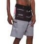 Imagem de Bermuda Boardshort Masculina Onbongo Brand Preta Cinza D986A