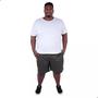 Imagem de Bermuda Cargo Masculina Plus Size Brim Com Elástico Casual