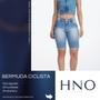 Imagem de Bermuda Ciclista Jeans Feminina HNO Azul Premium