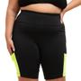 Imagem de Bermuda Com Lycra Academia Feminina Plus Size Com Bolso + Short Tactel Moda Praia Verão 2024