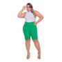 Imagem de Bermuda Feminina Bengaline Plus Size Lycra 42 Ao 52 Social