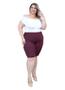 Imagem de Bermuda feminina cotton plus size com elastano sku:bc10