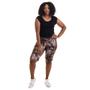 Imagem de Bermuda Feminina Fitness Cós alto Plus Size Estampada 23012