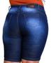 Imagem de Bermuda Feminina Jeans Plus Size Ciclista Com Lycra Cos Alto