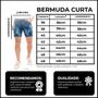 Imagem de Bermuda Jeans Curta Sthill Rasgada Masculina Branca