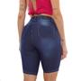 Imagem de Bermuda Jeans Feminina Pedal Ciclista Lavagem Média Algodão Premium