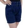 Imagem de Bermuda Jeans Feminina Tharog Jogger Escura - 2413JE