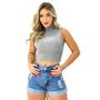 Imagem de Bermuda Jeans Feminino destroyed Premium da moda Short curto Estampa Tie Dye sem Lycra