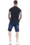 Imagem de Bermuda Jeans Masculina Dark Blue Comfort Premium Casual