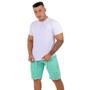 Imagem de Bermuda Jeans Masculina Destroyed Verde Neon