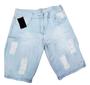 Imagem de Bermuda Jeans Rasgada Masculina Shorts Destroyed Premium