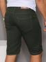 Imagem de   bermuda jeans verde militar rasgada